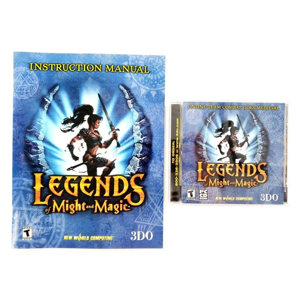 Legends of Might and Magic (PC, 2001) w/ Manual Mint Disc